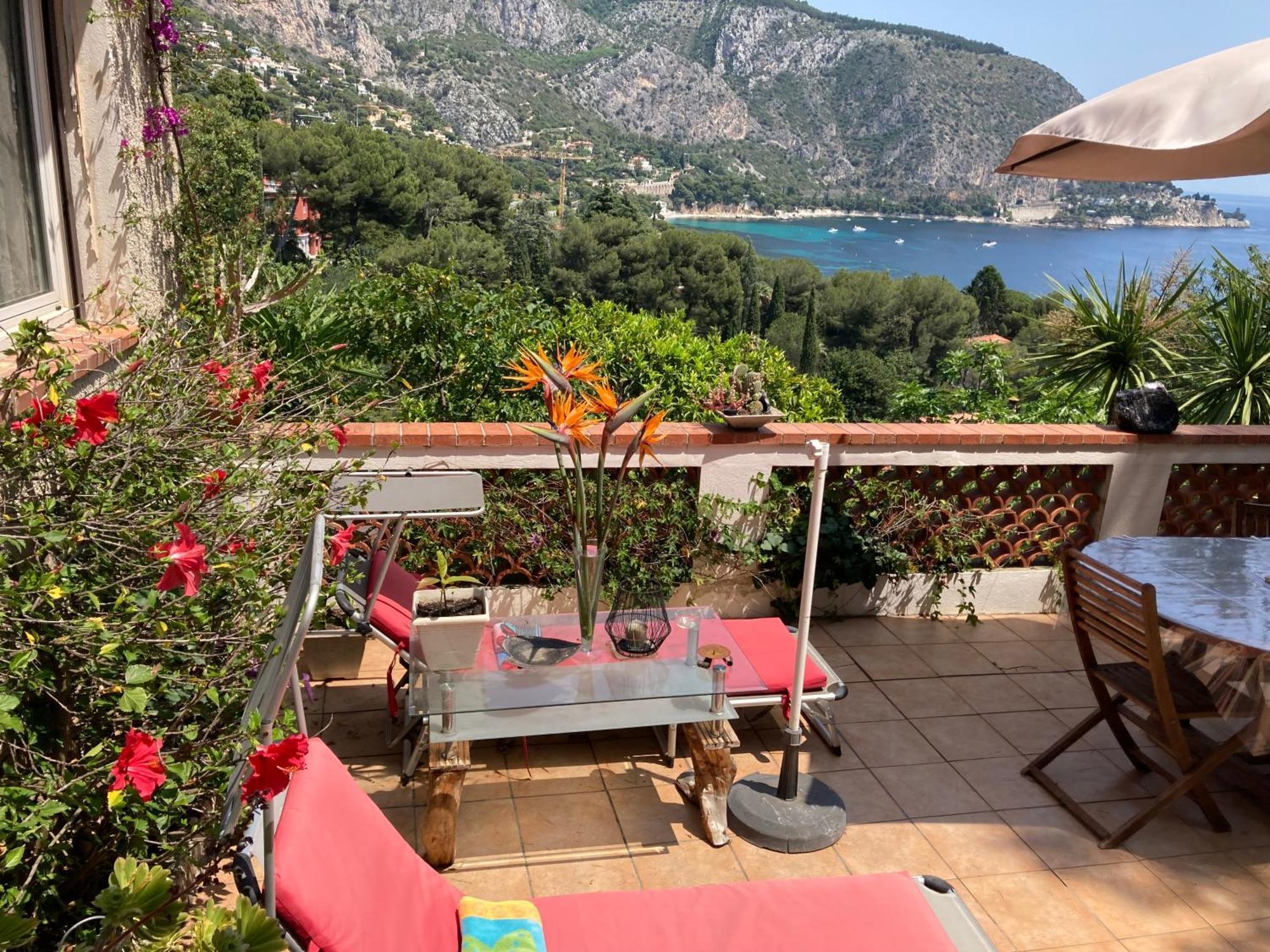 Appartement Independant Dans Villa Eze Bord De Mer Kültér fotó